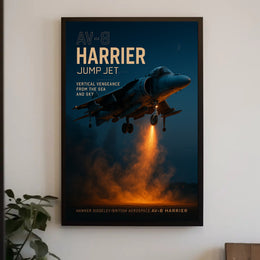 AV-8 Harrier Jump Jet Poster