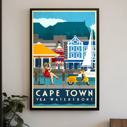 Cape Town V&A Waterfront Leisure Travel Poster PosterGoat