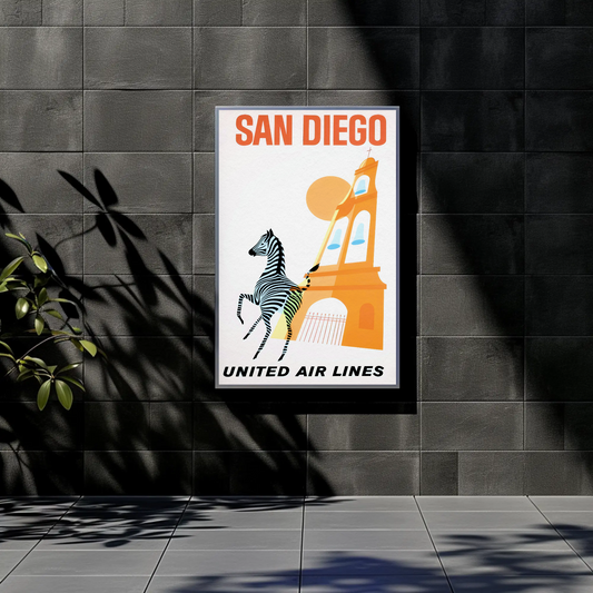 San Diego - United Air Lines Poster