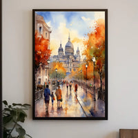 Scenic Autumn Cityscape, Cultural or Heritage Poster
