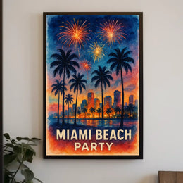 Miami Beach Celebration Poster