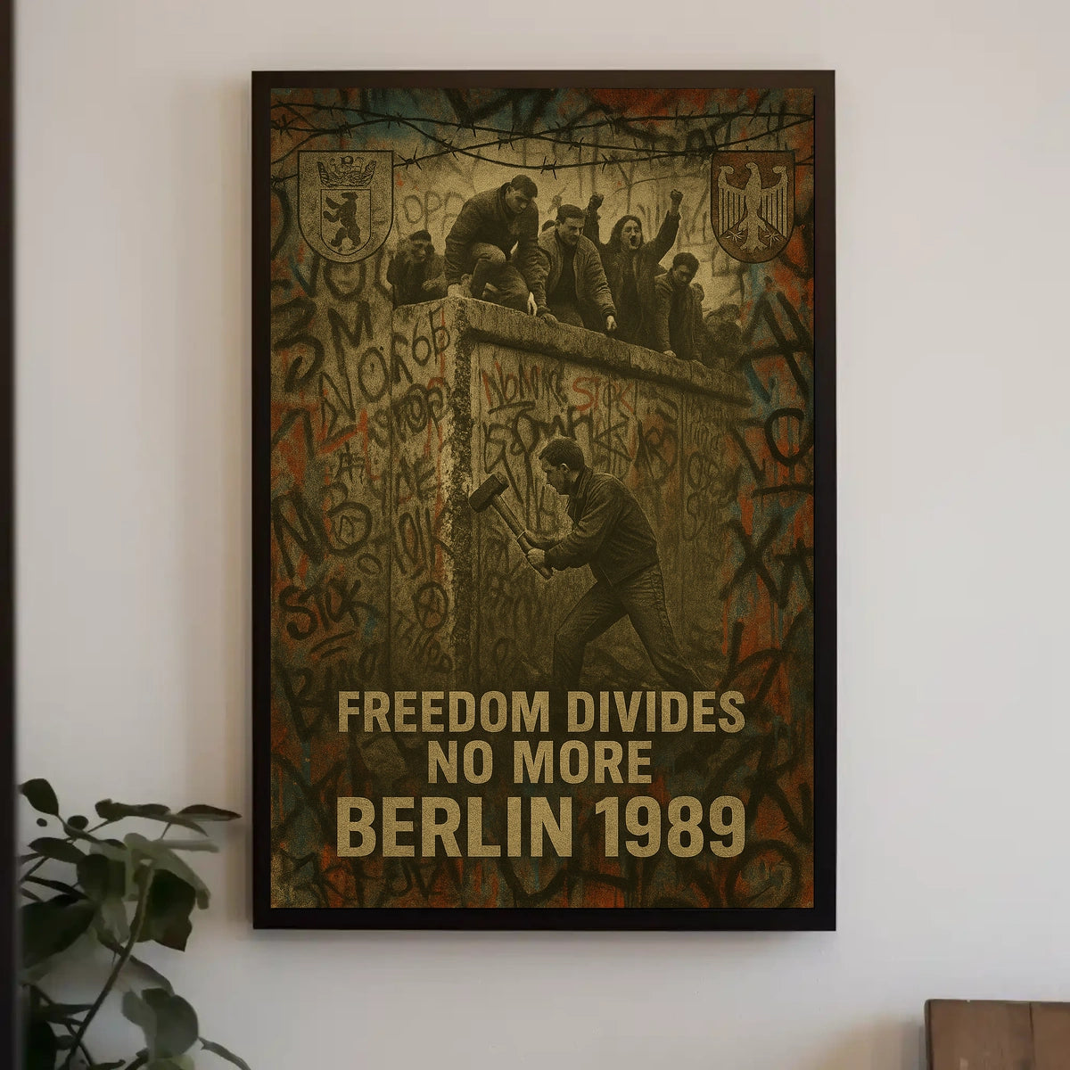Berlin Wall 1989 Poster