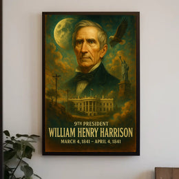 William Henry Harrison 9Th President Poster