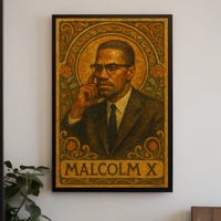 Malcolm X Portrait Poster