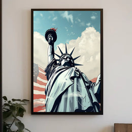 Statue of Liberty Freedom Travel Poster