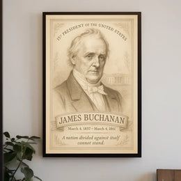 James Buchanan 15Th President Poster
