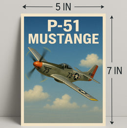 P-51 Mustang Poster PosterGoat
