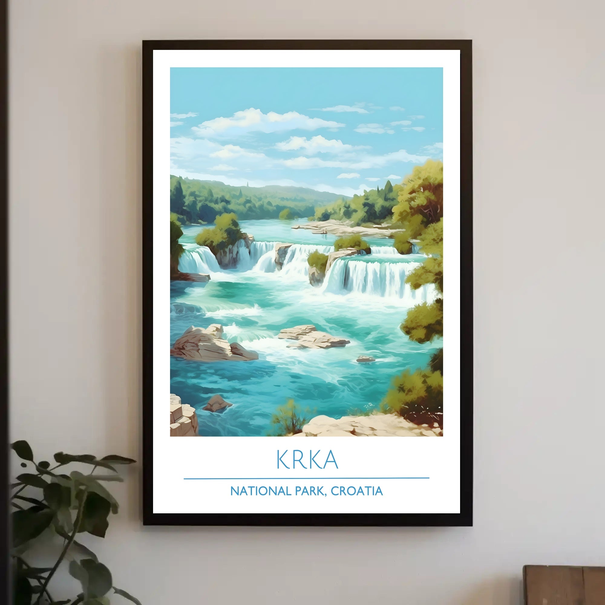 Krka National Park Waterfalls Scenic National Park Poster