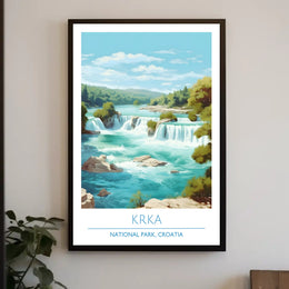 Krka National Park Waterfalls Scenic National Park Poster