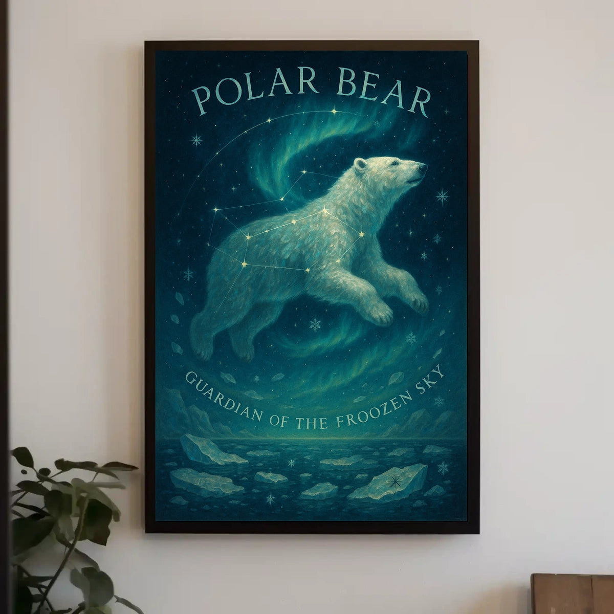 Polar Bear Guardian of the Frozen Sky Poster