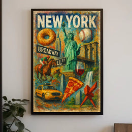 New York Icons Poster