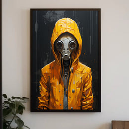 The Enigmatic Figure In Yellow Poster PosterGoat