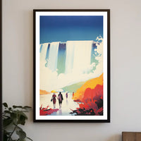 Journey Beneath The Falls Scenic Wall Art Poster
