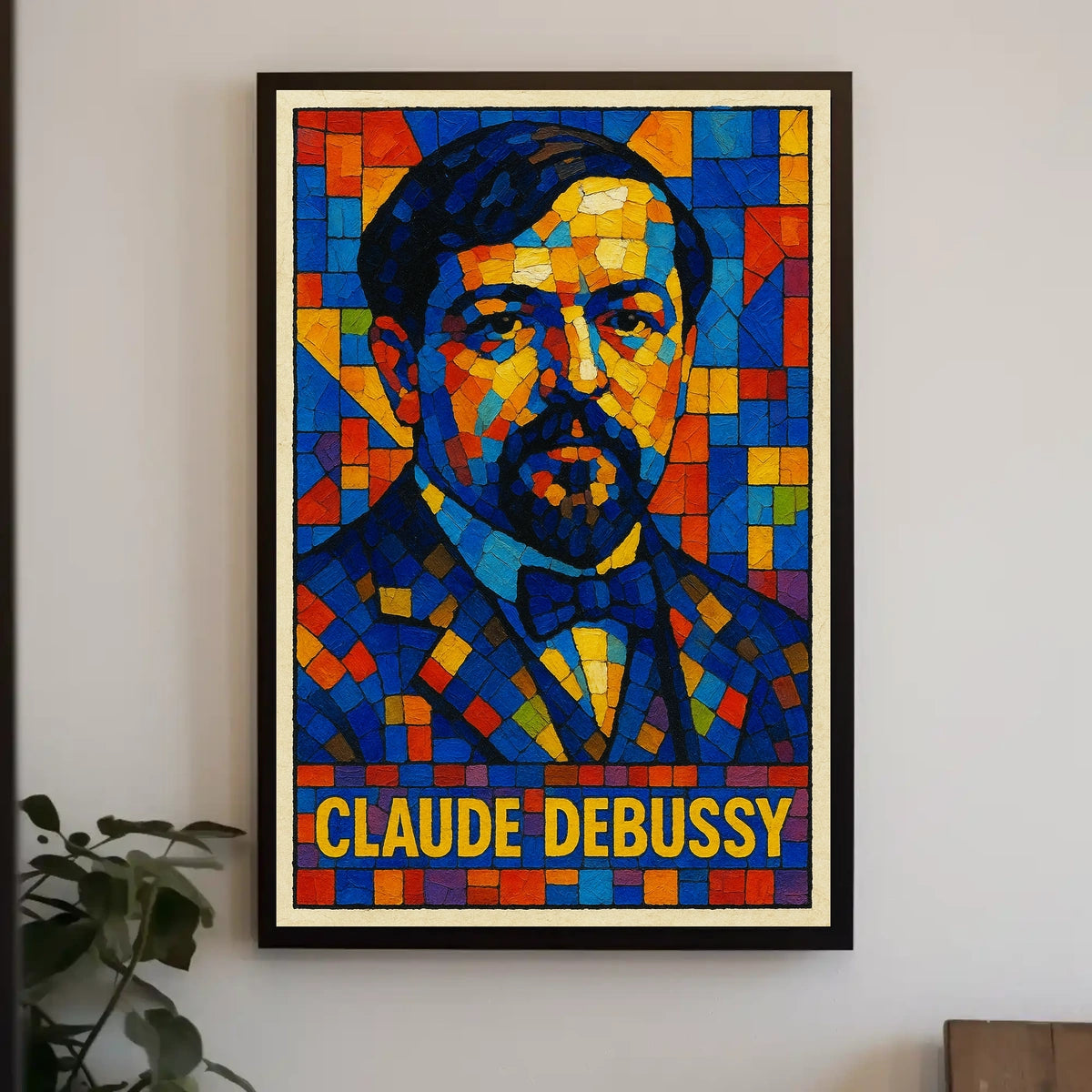 Claude Debussy A Mosaic Tribute Poster