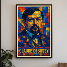 Claude Debussy A Mosaic Tribute Poster