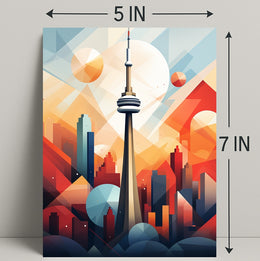 Geometric Cityscape Poster