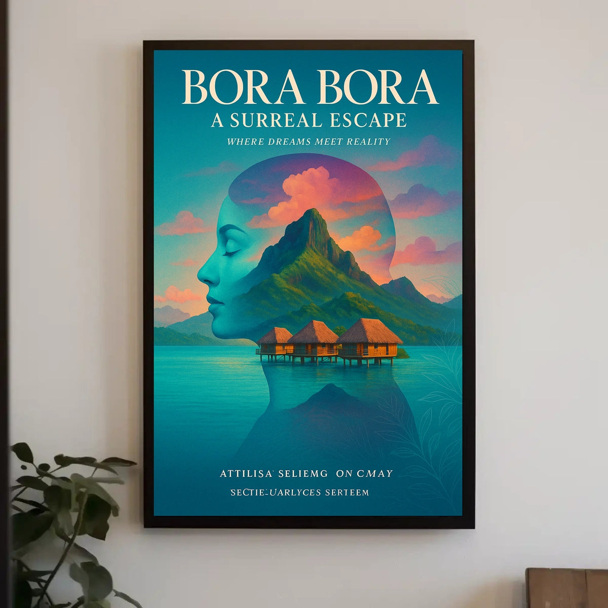 Bora Bora A Surreal Escape Poster