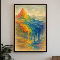 Colorful Mountain Dreamscape Poster