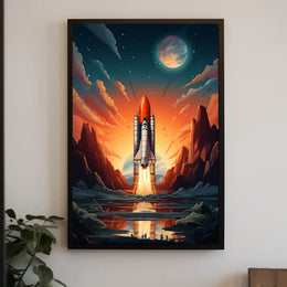 Celestial Launch Poster