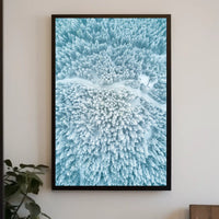 Winter Serenity: Aerial Forest View National Park Poster