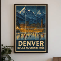 Denver Rocky Mountain Noël Poster