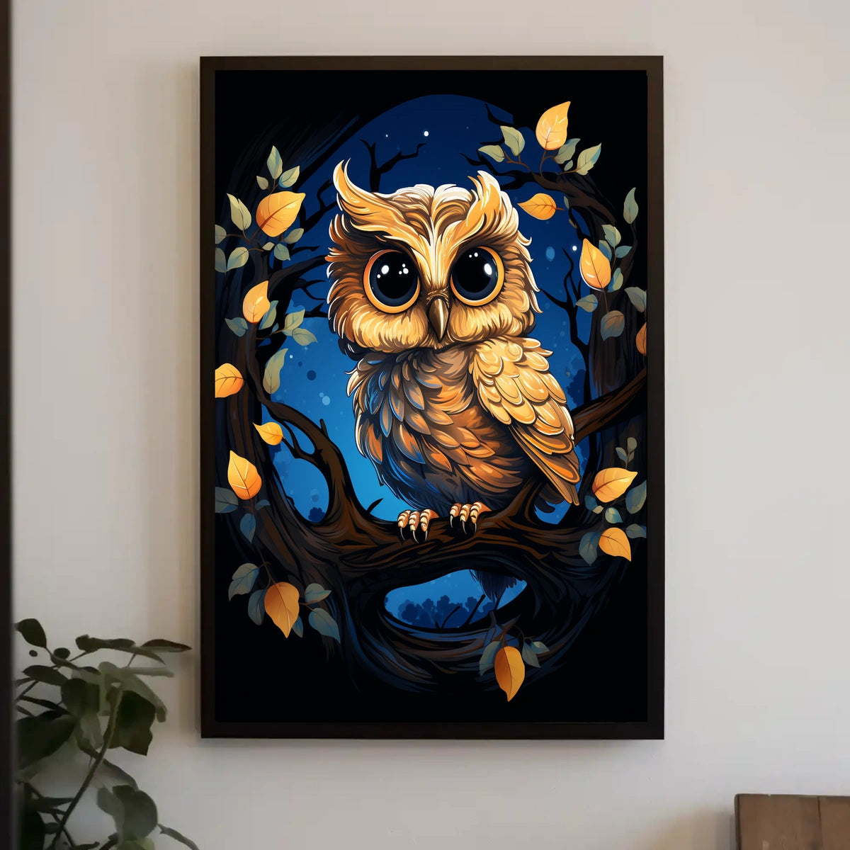 Enchanted Night Owl Art Print