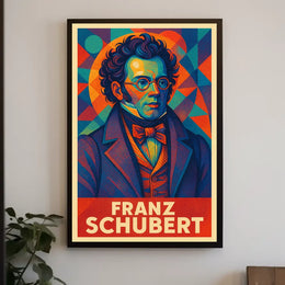 Franz Schubert Classical Music Vintage Art Poster