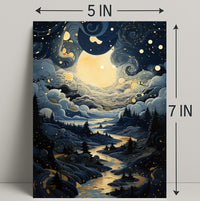 Celestial Nightscape Poster PosterGoat