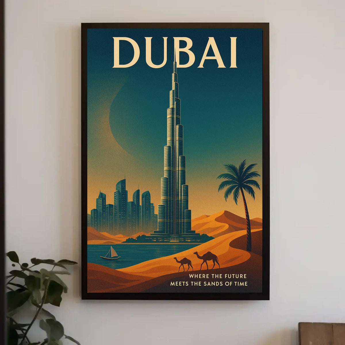 Dubai Where The Future Meets The Sands Poster