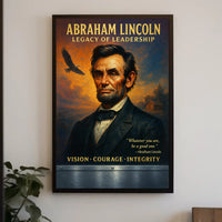 Abraham Lincoln Leadership Portrait: Historical or Presidential Poster
