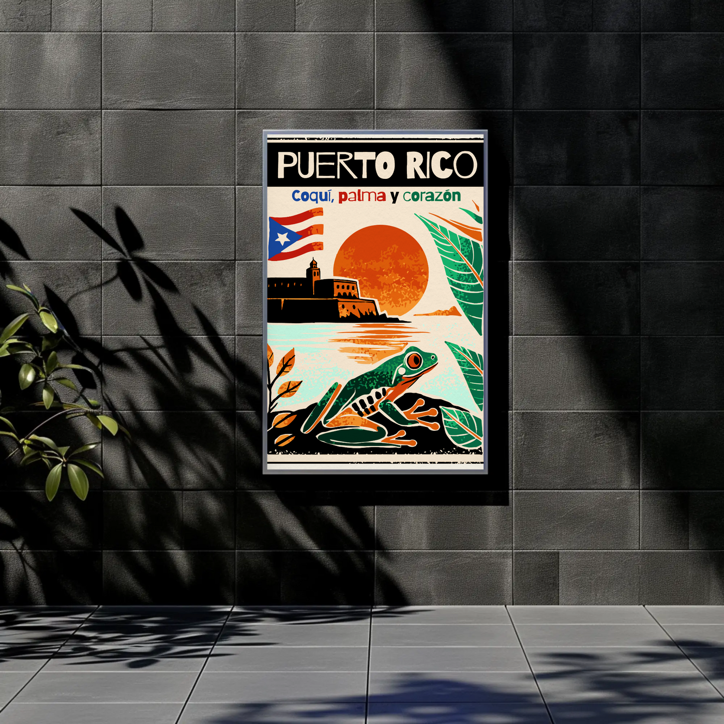 Vintage Poster Puerto Rico Coqui