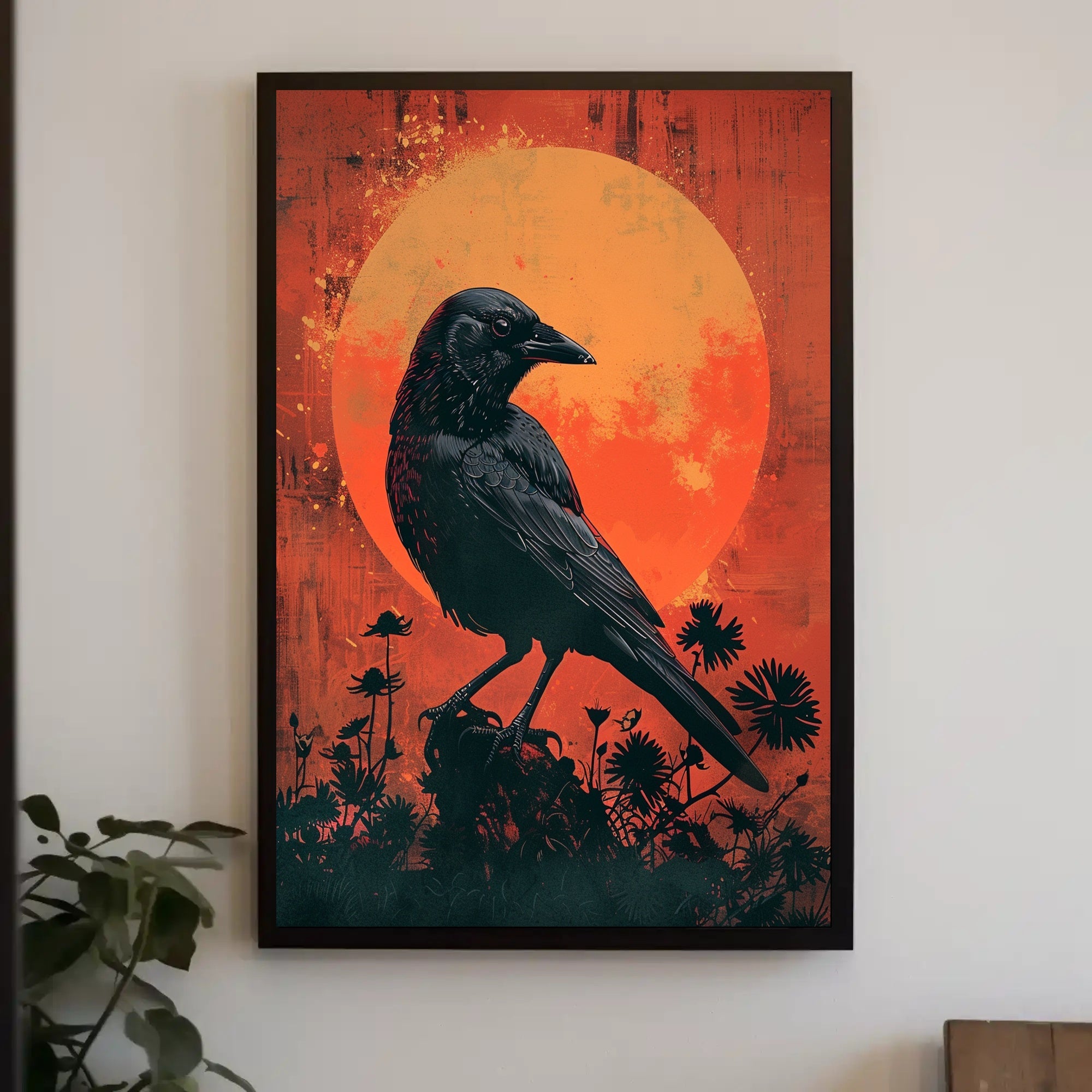 The Majestic Crow Art Print Poster for Home Decor and Nature Lovers PosterGoat