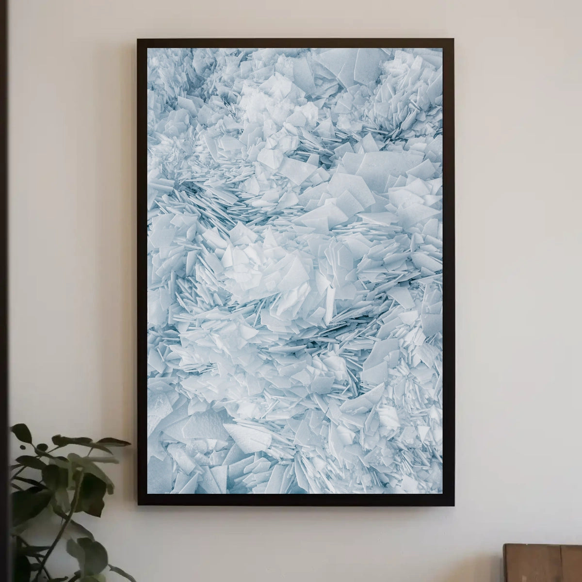 Layered Ice Formations Abstract or Artistic Poster
