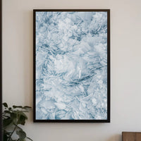 Layered Ice Formations Abstract or Artistic Poster