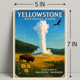Yellowstone National Park Nature's Majestic Wonder Poster PosterGoat