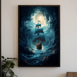 Voyage Through The Storm Poster PosterGoat