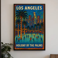 Los Angeles Holiday by the Palms Poster