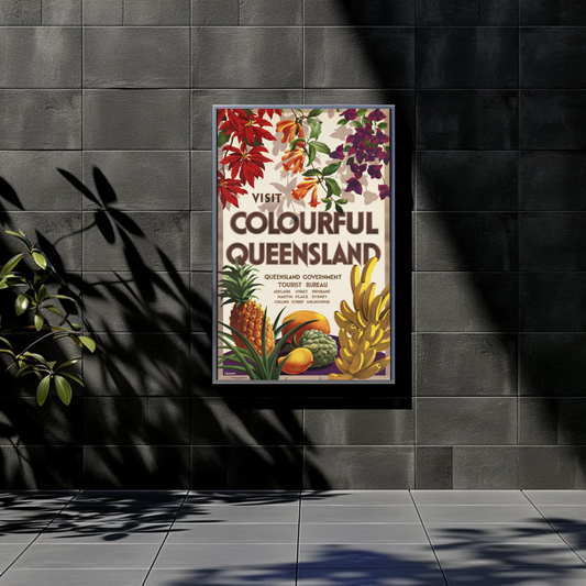 Visit Colourful Queensland Poster