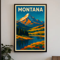 Montana Landscape Poster