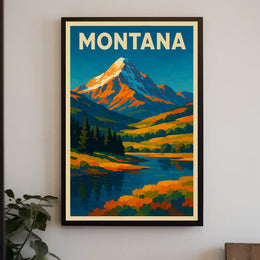 Montana Landscape Poster