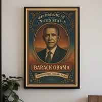 Barack Obama Presidential Historical Poster