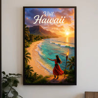 Visit Hawaii Poster PosterGoat