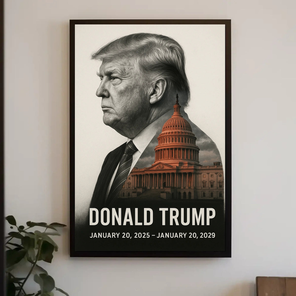 Donald Trump 47th President of the United States Reflections Poster