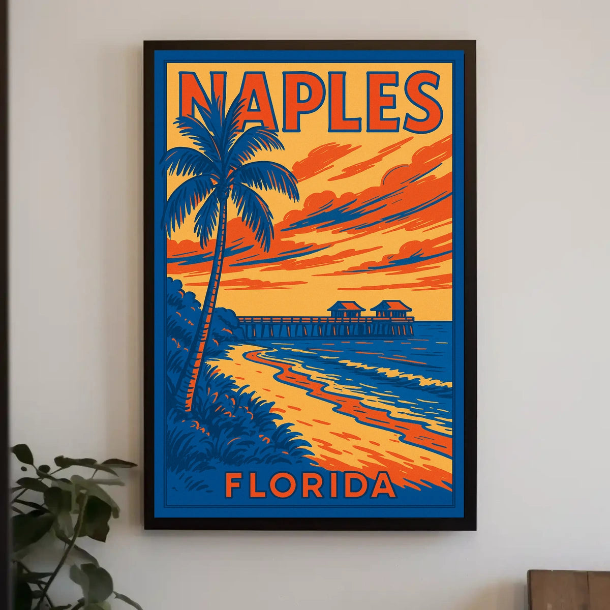 Naples Florida Coastal Escape Poster 18 By 24 Inches