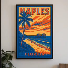 Naples Florida Coastal Escape Poster 18 By 24 Inches