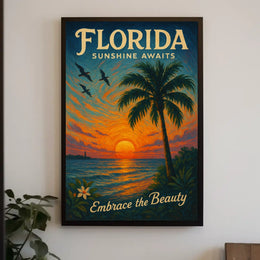 Florida Sunshine Awaits Poster