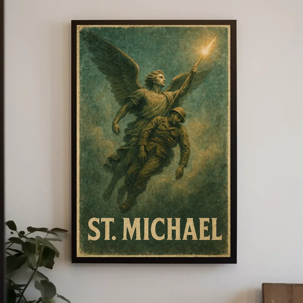 St. Michael Archangel Religious Art Poster