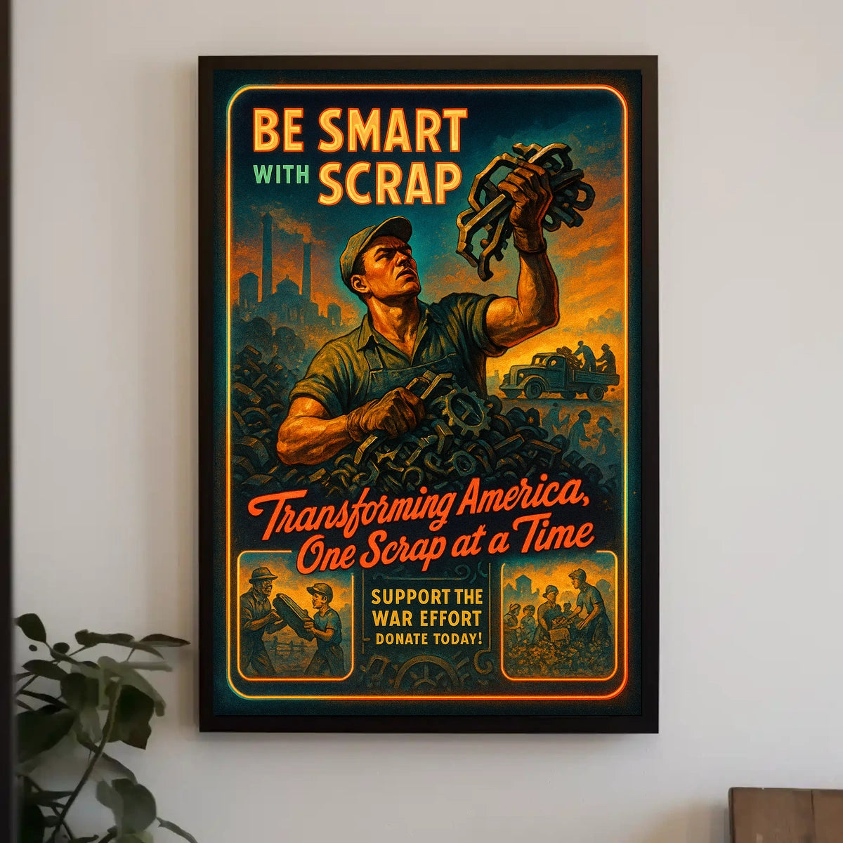 Be Smart With Scrap Poster