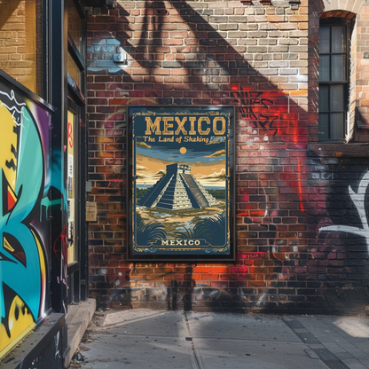 Mexico Chichen Itza Pyramid Heritage Poster Poster