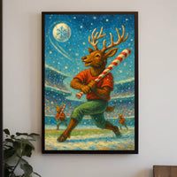 Reindeer Baseball Extravaganza Poster